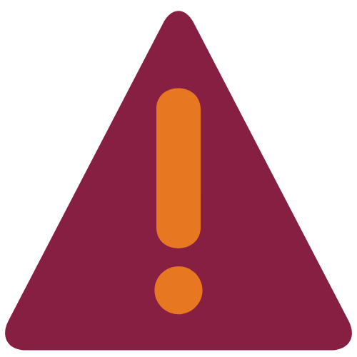 maroon caution logo