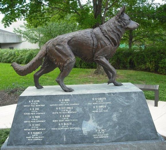 Virginia State Police K9 memorial