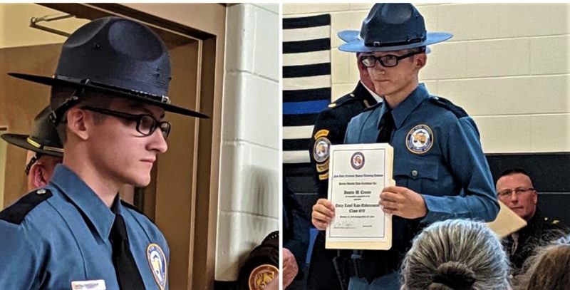 Officer Dustin Crouse graduation