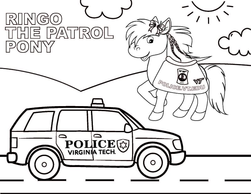 Ringo the Patrol Pony Coloring Page